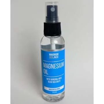 Magnesium Oil Spray - 100% Natural Magnesium Spray – Made with Dead Sea Salt, Stronger Than Magnesium Lotion and Magnesium Cream