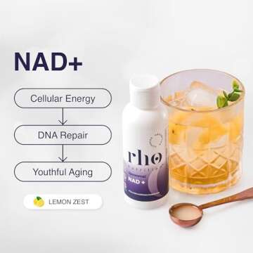 Rho Nutrition - Cellular Longevity Essentials Bundle – Ultra High Absorption Liquid Liposomal Supplements for Healthy Aging & Cellular Support - NAD+, Curcumin + Resveratrol, & Glutathione (3 Pack)