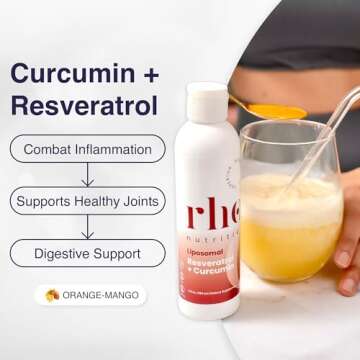 Rho Nutrition - Cellular Longevity Essentials Bundle – Ultra High Absorption Liquid Liposomal Supplements for Healthy Aging & Cellular Support - NAD+, Curcumin + Resveratrol, & Glutathione (3 Pack)