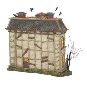 Department 56 Elvira Mistress of The Dark Village Elvira's House Lit Building, 7.87 Inch, Multicolor