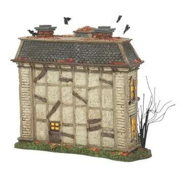 Department 56 Elvira Mistress of The Dark Village Elvira's House Lit Building, 7.87 Inch, Multicolor
