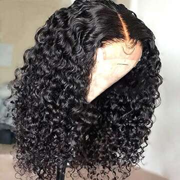 Midulla Deep Wave Lace Front Wig 100% Human Hair - 180% Density
