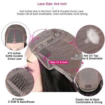 Midulla Deep Wave Lace Front Wig 100% Human Hair - 180% Density