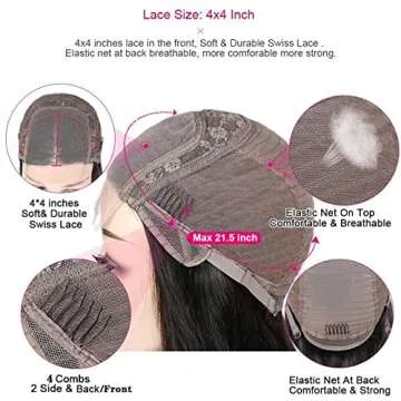 Midulla Deep Wave Lace Front Wig 100% Human Hair - 180% Density