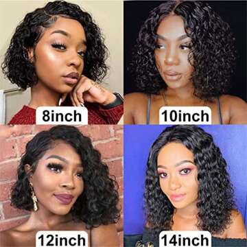 Midulla Deep Wave Lace Front Wig 100% Human Hair - 180% Density
