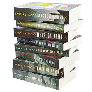 Throne Of Glass Series Collection 8 Books Set By Sarah J. Maas NEW COVER (Crown of Midnight, Heir of Fire, Queen of Shadows, Empire of Storms, Tower of Dawn, Kingdom of Ash & MORE!)