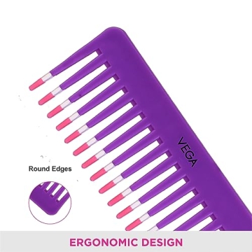 Vega Shampoo Comb 1268 for Effortless Detangling