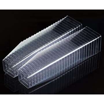 Tosnail 100 Pack 5 Oz Tall Square Clear Plastic Dessert Tumbler Cups with 100 Plastic Spoons - Great for Event and Party