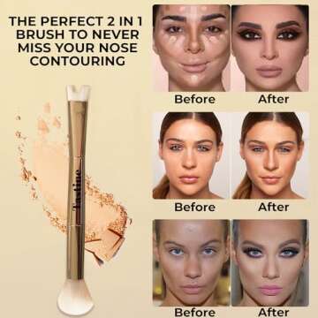 Tastine Beauty U-Shaped Nose Contour Makeup Brush