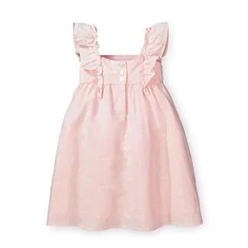 Hope & Henry Girls' Flutter Sleeve Sun Dress