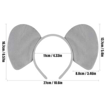 EVERMARKET Plush Animal Ears Headband Horns Headband,Halloween Christmas Festival Theme Party Animal...