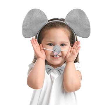 Plush Animal Ears Headband for Parties and Cosplay