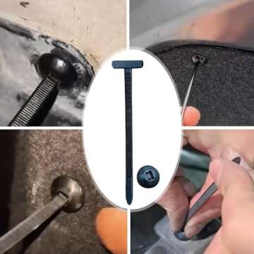 150PCS Heavy Duty Self-Locking Nylon Universal Cable Tie Buckle for Car Repairs