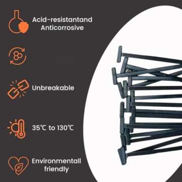 150PCS Heavy Duty Self-Locking Nylon Cable Ties Ideal for Cars