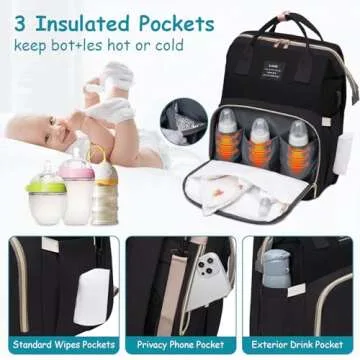 Versatile AFDLLDQM Diaper Bag Backpack for Parents