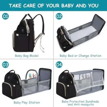 Versatile AFDLLDQM Diaper Bag Backpack for Parents
