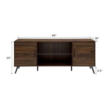 Elegant Walker Edison Saxon TV Stand for 65-inch TVs
