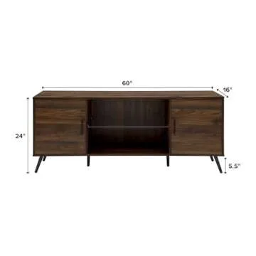 Elegant Walker Edison Saxon TV Stand for 65-inch TVs
