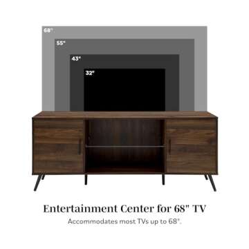 Elegant Walker Edison Saxon TV Stand for 65-inch TVs