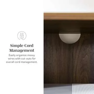 Elegant Walker Edison Saxon TV Stand for 65-inch TVs