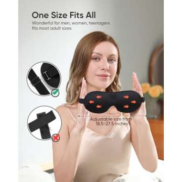 LKY DIGITAL Sleep Mask for Side Sleeper 3 Pack, Blackout 3D Eye Mask for Sleeping, Night Blindfold for Men Women