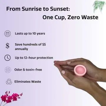 EVIG Menstrual Cups - Compact - Small - Flex - Reusable Menstrual Cups - Period Cup - Alternative for Tampon - Pad - Menstrual Discs - Leak-Free Period - Feminine Care - Feel Like a Diva.