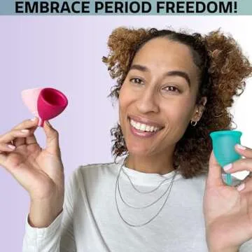 EVIG Menstrual Cups - Compact - Small - Flex - Reusable Menstrual Cups - Period Cup - Alternative for Tampon - Pad - Menstrual Discs - Leak-Free Period - Feminine Care - Feel Like a Diva.