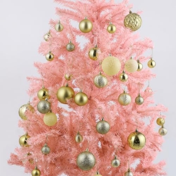 LANGXUN 36pc Colorful Shatterproof Christmas Ornaments