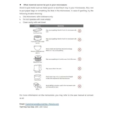 TOSHIBA EM925A5A-BS Microwave with 6 Menus & Eco Mode