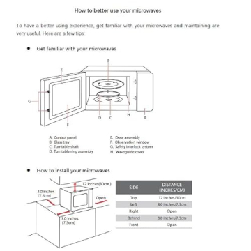 TOSHIBA EM925A5A-BS Microwave with 6 Menus & Eco Mode