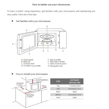 TOSHIBA EM925A5A-BS Microwave with 6 Menus & Eco Mode
