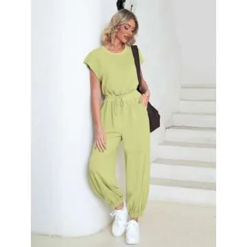 Glamaker Women's Casual Summer Jumpsuit with Pockets