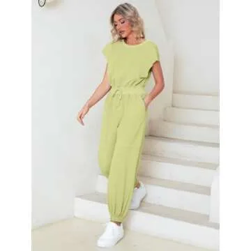 Glamaker Women's Casual Summer Jumpsuit with Pockets