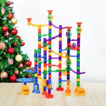 JOYIN 170Pcs Glowing Marble Run STEM Educational Building Toy