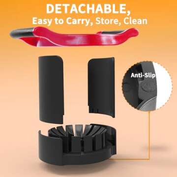 [Upgraded] Newness 5.12 - Inch Large Apple Slicer, Cut 16 Thin Slices All the Way Through, HEAVY - DUTY Stainless Steel Apple Corer & Slicer for Fruits & Vegetables - Dishwasher Safe