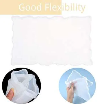 Versatile Silicone Resin Tray Mold for DIY Art Projects