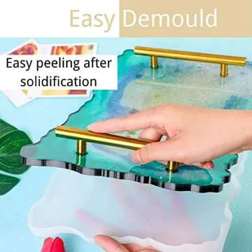 Versatile Silicone Resin Tray Mold for DIY Art Projects