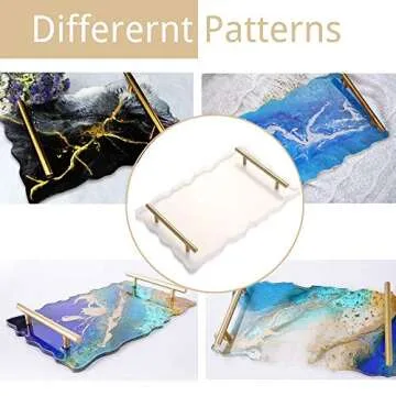Versatile Silicone Resin Tray Mold for DIY Art Projects