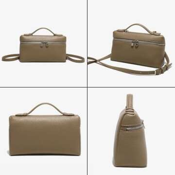 Rejolly Women's Crossbody Bag Elegant Leather Pouch