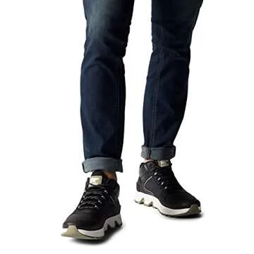 Sorel Men's Mac Hill Chukka WP Sneaker Boot — Black, Dark Moss — Waterproof Suede Leather Rain & Snow Boot — Size 9