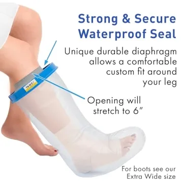 TKWC Waterproof Leg Cast Cover for Shower - Reliable & Comfortable