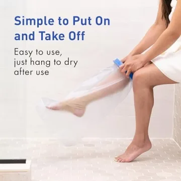 TKWC Waterproof Leg Cast Cover for Shower - Reliable & Comfortable