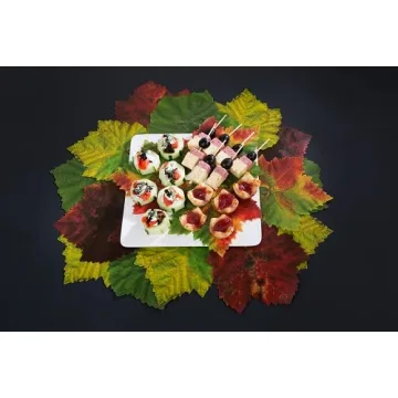 Parchment Paper Leaves for Cheese & Charcuterie Boards - Sisson Distribution Leaves (Pack of 20) (Grape Variety). Made in USA with French Parchment Paper.