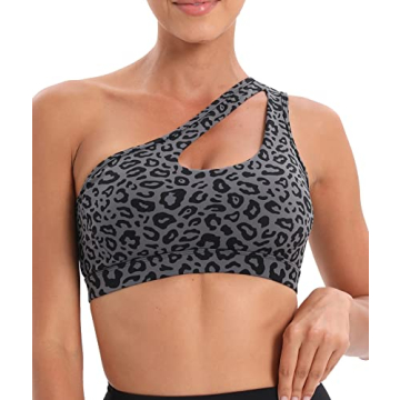 Stylish RUNNING GIRL One Shoulder Sports Bra for All Activities