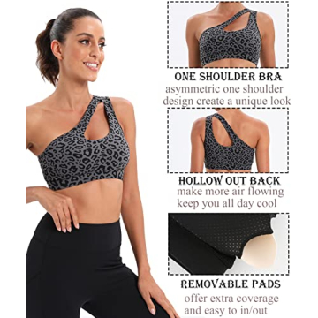 Stylish RUNNING GIRL One Shoulder Sports Bra for All Activities