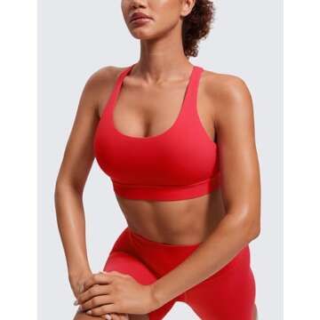 CRZ YOGA Strappy Sports Bra for Yoga and Fitness