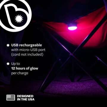 ChairBrightz Colorful LED Lights for Camping and Events