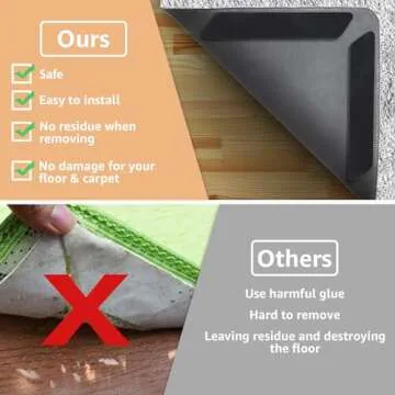 ZONGOOL Non-Slip Carpet Tape, Reusable & Washable Rug Pad