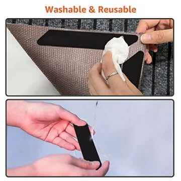 ZONGOOL Non-Slip Carpet Tape, Reusable & Washable Rug Pad