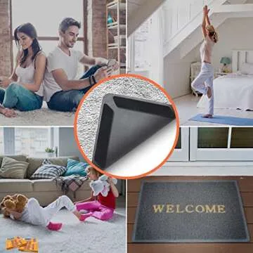 ZONGOOL Non-Slip Carpet Tape, Reusable & Washable Rug Pad